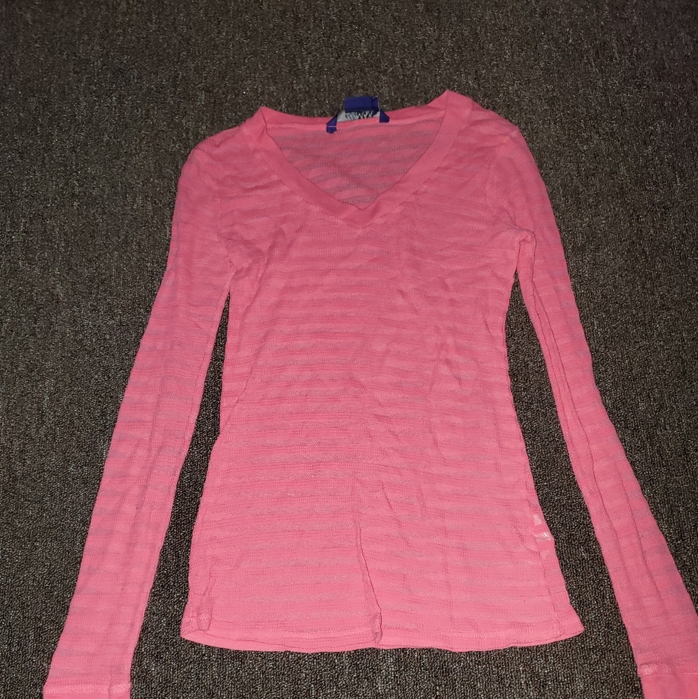 Long sleeve see thru shirt